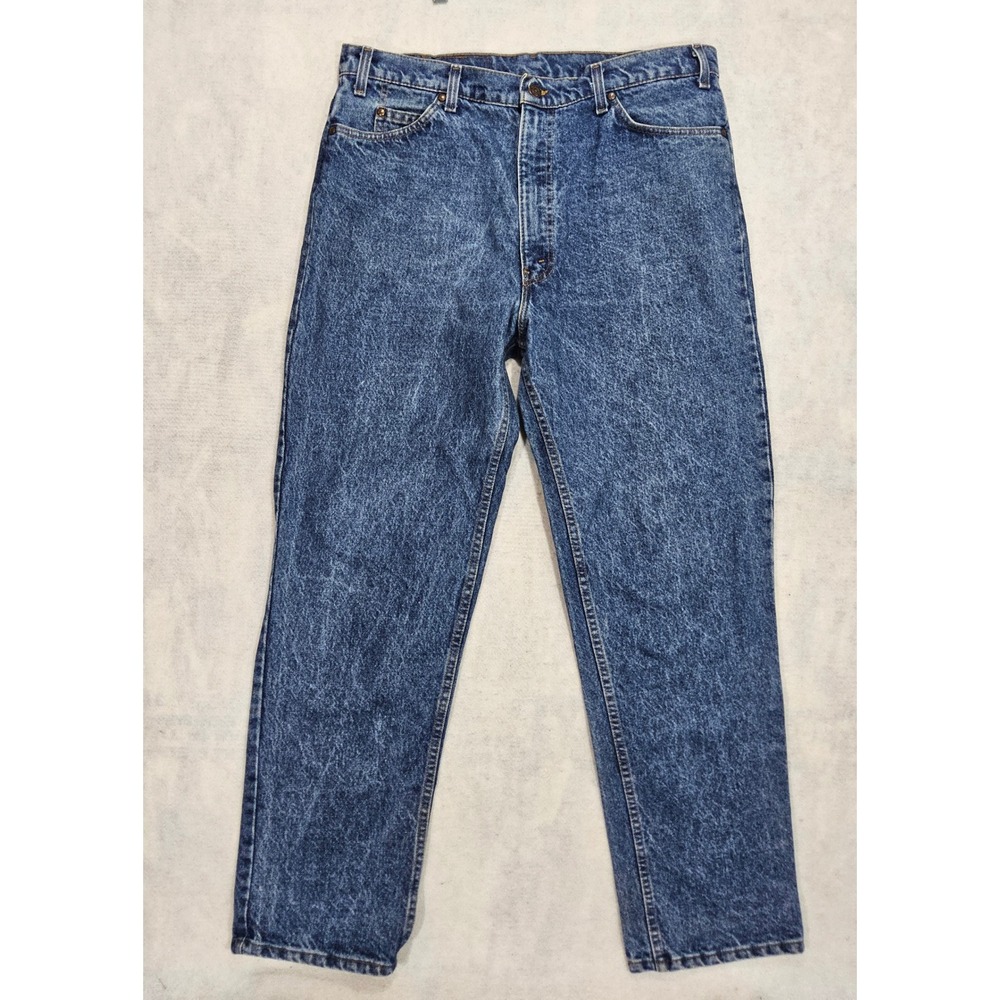 Vtg Levis Jeans Men 36x30 540 Relaxed Fit 80s Tapered Leg Acid Wash  Made in USA